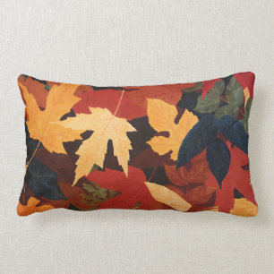 Lumbar Cojín decorativo de las hojas de otoño