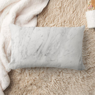 Lumbar Cojín decorativo de mármol blanco