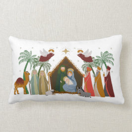 Lumbar Cojín decorativo de Natividad Navidades