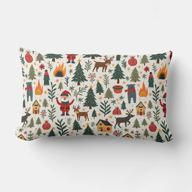 Lumbar Cojín decorativo de navidad (Anverso)
