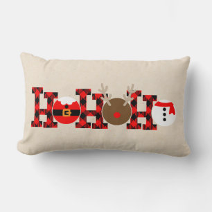 Lumbar Cojín decorativo de Navidades de Buffalo Plaid Ho