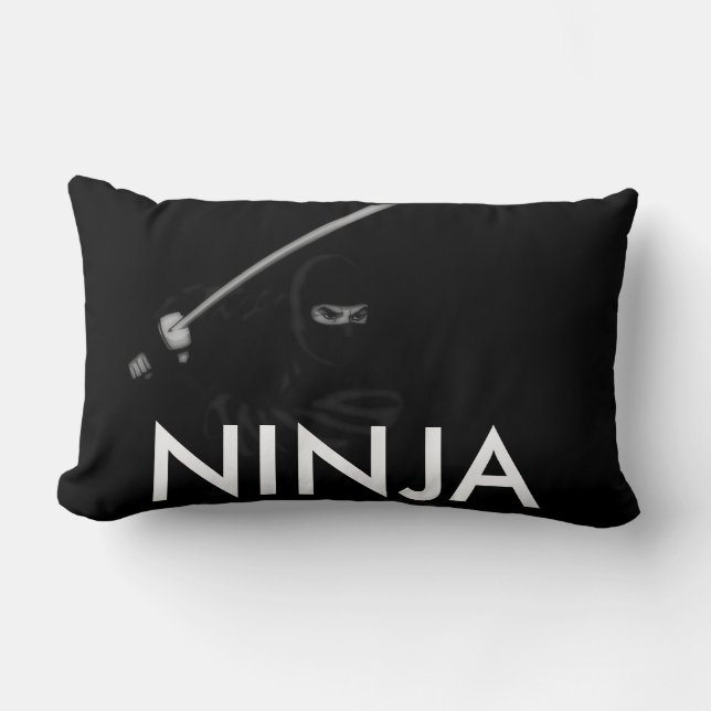 Lumbar Cojín decorativo de Ninja (Anverso)