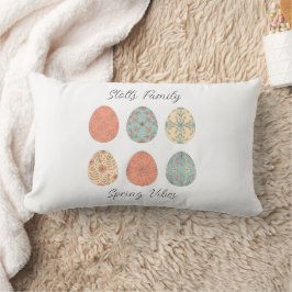 Lumbar Cojín decorativo de Pascua Personalizado - Pastel 