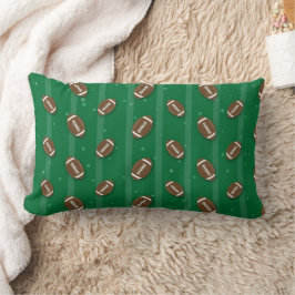 Lumbar Cojín decorativo de patrón de fútbol