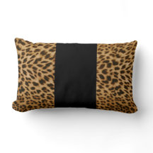 Cojín decorativo de patrón leopardo
