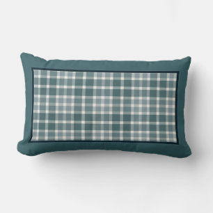 Lumbar Cojín decorativo de platillos azules de invierno