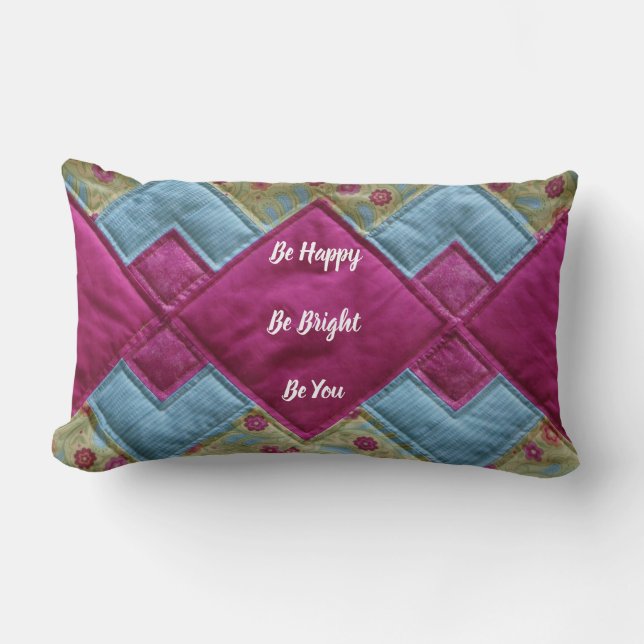 Lumbar Cojín decorativo de Quilt brillante (Anverso)