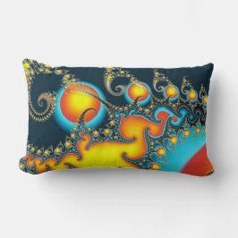 Lumbar Cojín decorativo de ráfagas de fuego