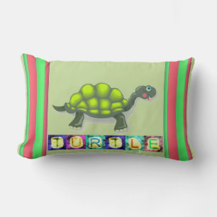 Lumbar Cojín decorativo de tortuga