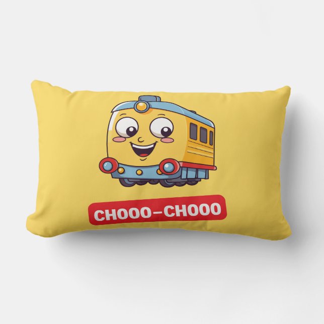 Lumbar Cojín decorativo de trenes (Anverso)