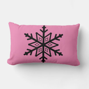 Lumbar Cojín decorativo de vacaciones Snowflake