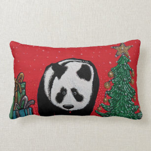 Lumbar Cojín decorativo del navidad de la panda
