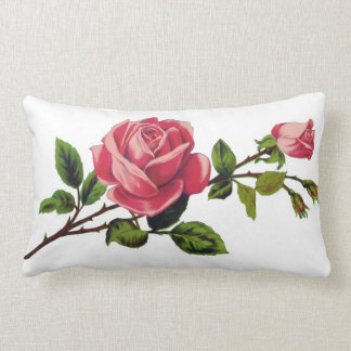Lumbar Cojín decorativo del rosa rojo