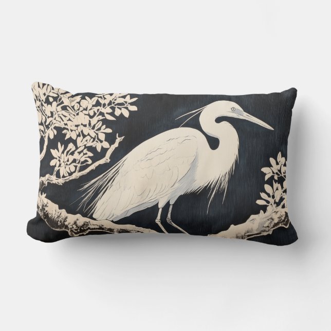 Lumbar Cojín decorativo Egret II (Anverso)