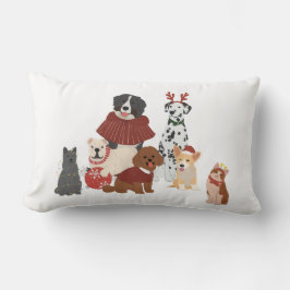 Lumbar Cojín decorativo familiar de perros y gatos