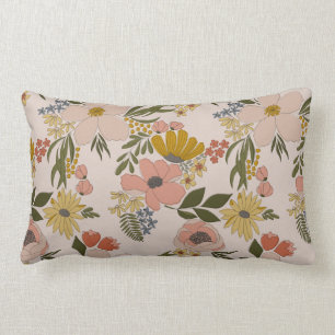 Lumbar Cojín decorativo floral