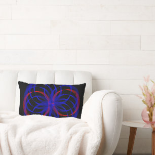 Lumbar Cojín decorativo geométrico de doble acento de ará