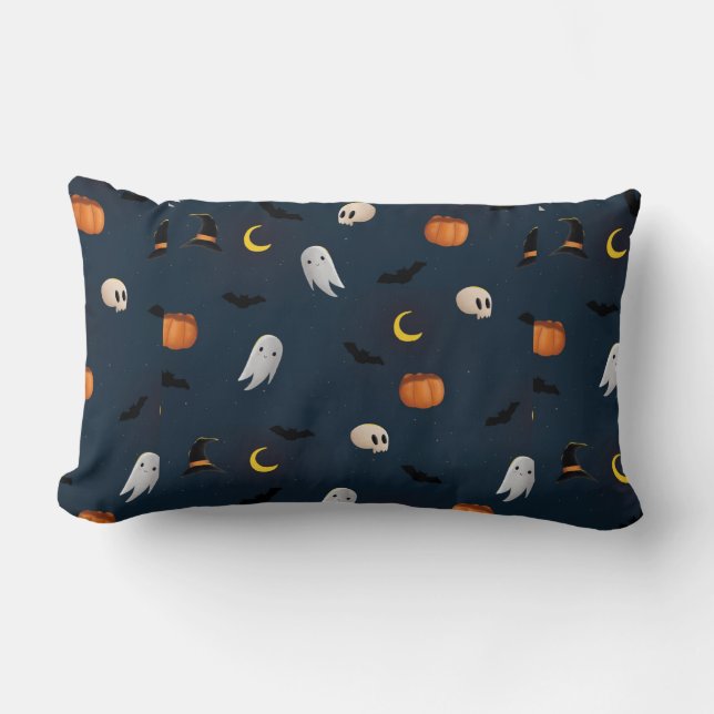 Lumbar Cojín decorativo Ghostly Halloween (Anverso)