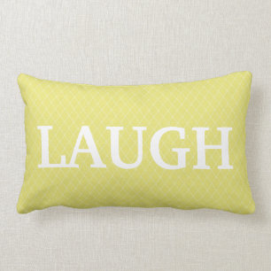 Lumbar Cojín decorativo inspirador verde de la palabra