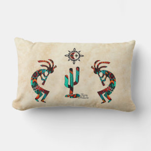 Lumbar Cojín decorativo Kokopelli del Suroeste
