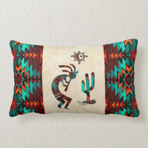 Lumbar Cojín decorativo Kokopelli del Suroeste