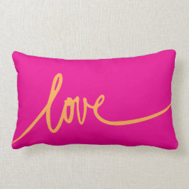 Lumbar Cojín decorativo manuscrito de amor
