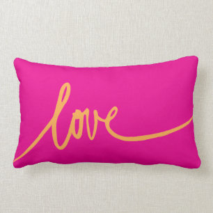 Lumbar Cojín decorativo manuscrito de amor