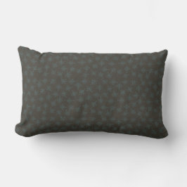 Lumbar Cojín decorativo marrón oscuro