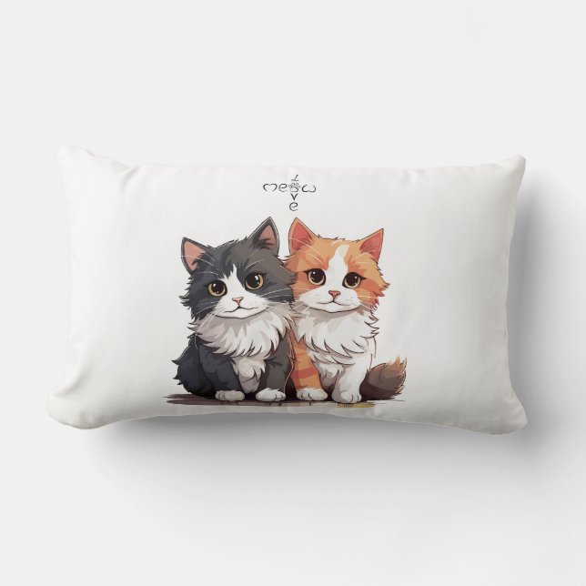 Lumbar Cojín decorativo moderno de arte suave (Anverso)