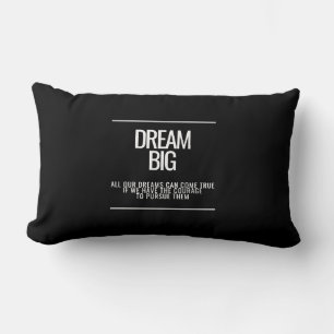 Lumbar Cojín decorativo Motivacional de Sueño Grande