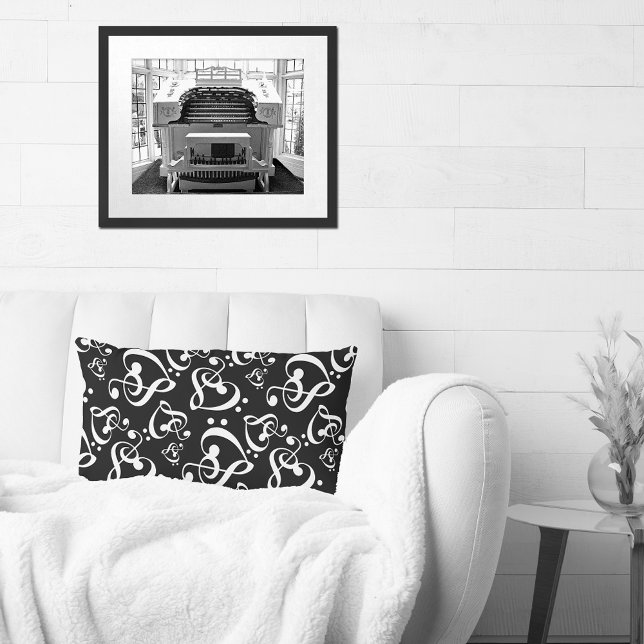 Lumbar Cojín decorativo musical Treble Clef Bass Clef Hea (Subido por el creador)