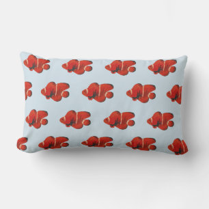 Lumbar Cojín decorativo Naranja de pez globo