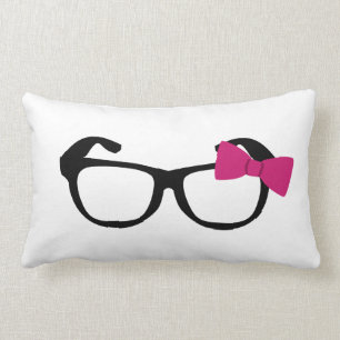 Lumbar Cojín decorativo Nerdy del chica