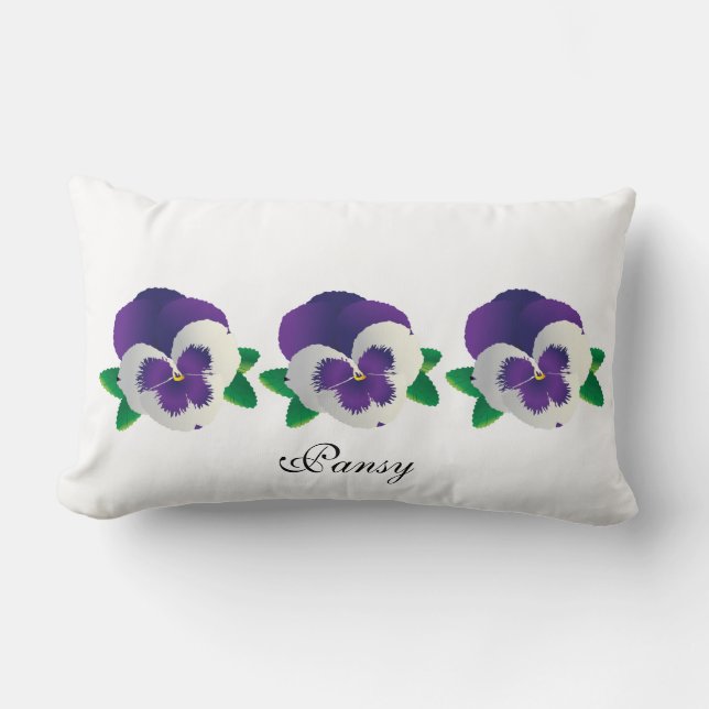 Lumbar Cojín decorativo Pansy (Anverso)