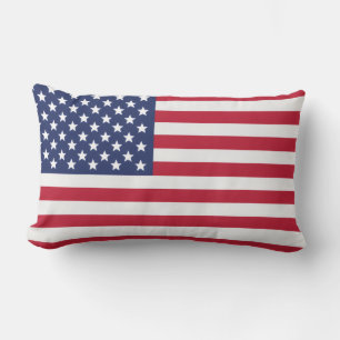 Lumbar Cojín decorativo Patriótico de Bandera de Estados 