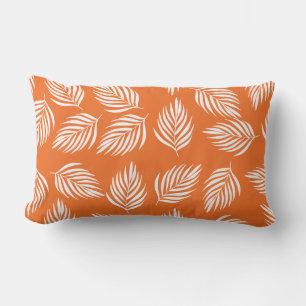 Lumbar Cojín Decorativo Patrón de Hoja Tropical Audaz