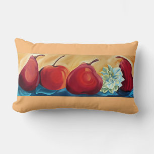 Lumbar Cojín decorativo Pears y Dahlia