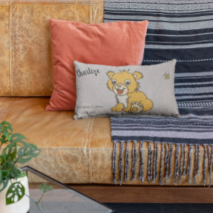 Lumbar Cojín decorativo pequeño león