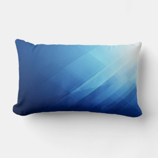 Lumbar Cojín decorativo personalizable - Énfasis azul