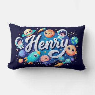 Lumbar Cojín decorativo personalizado de la galaxia espac