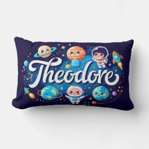 Lumbar Cojín decorativo personalizado de la galaxia espac