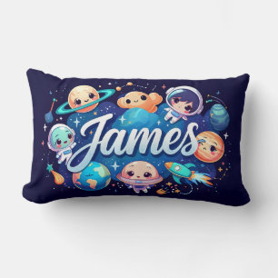 Lumbar Cojín decorativo personalizado de Space Galaxy Jam