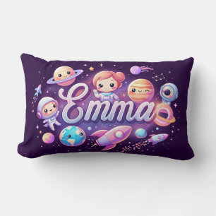 Lumbar Cojín decorativo personalizado Emma de la galaxia 