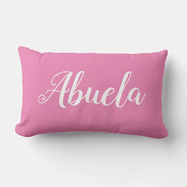 Lumbar Cojín decorativo personalizado para la abuela Abue (Anverso)
