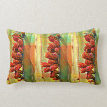 Cojín decorativo pintado de los bulbos del tubo de