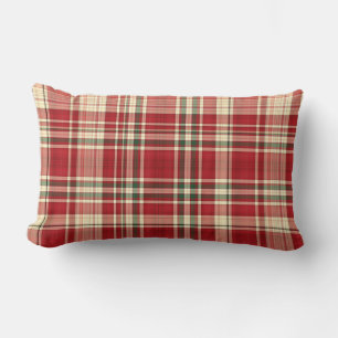 Lumbar Cojín decorativo Plaid-23-Lumbar para navidades