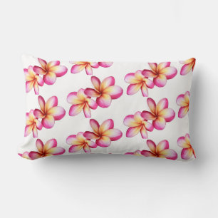 Lumbar Cojín decorativo Plumeria Rosa