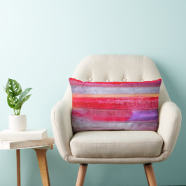 Lumbar Cojín decorativo rojo, púrpura y Naranja - Énfasis