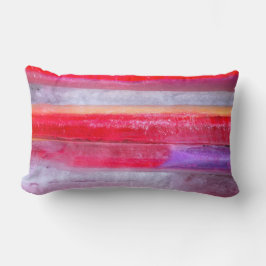 Lumbar Cojín decorativo rojo, púrpura y Naranja - Énfasis