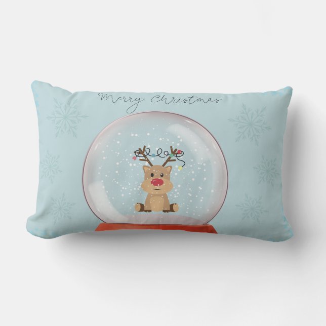 Lumbar Cojín decorativo Snowglobe Wonderland (Anverso)